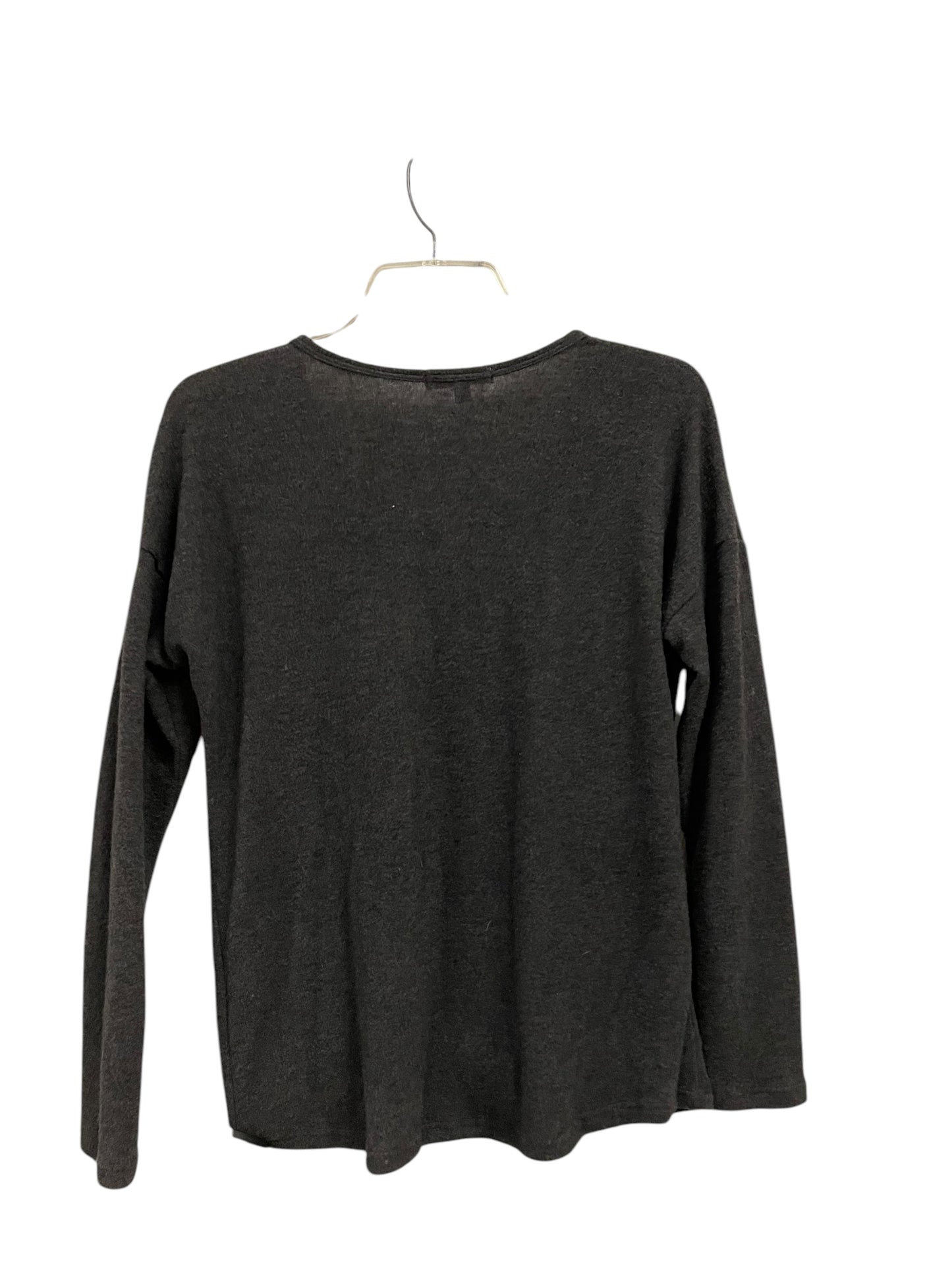 Top Long Sleeve By Moa Moa In Grey, Size: S