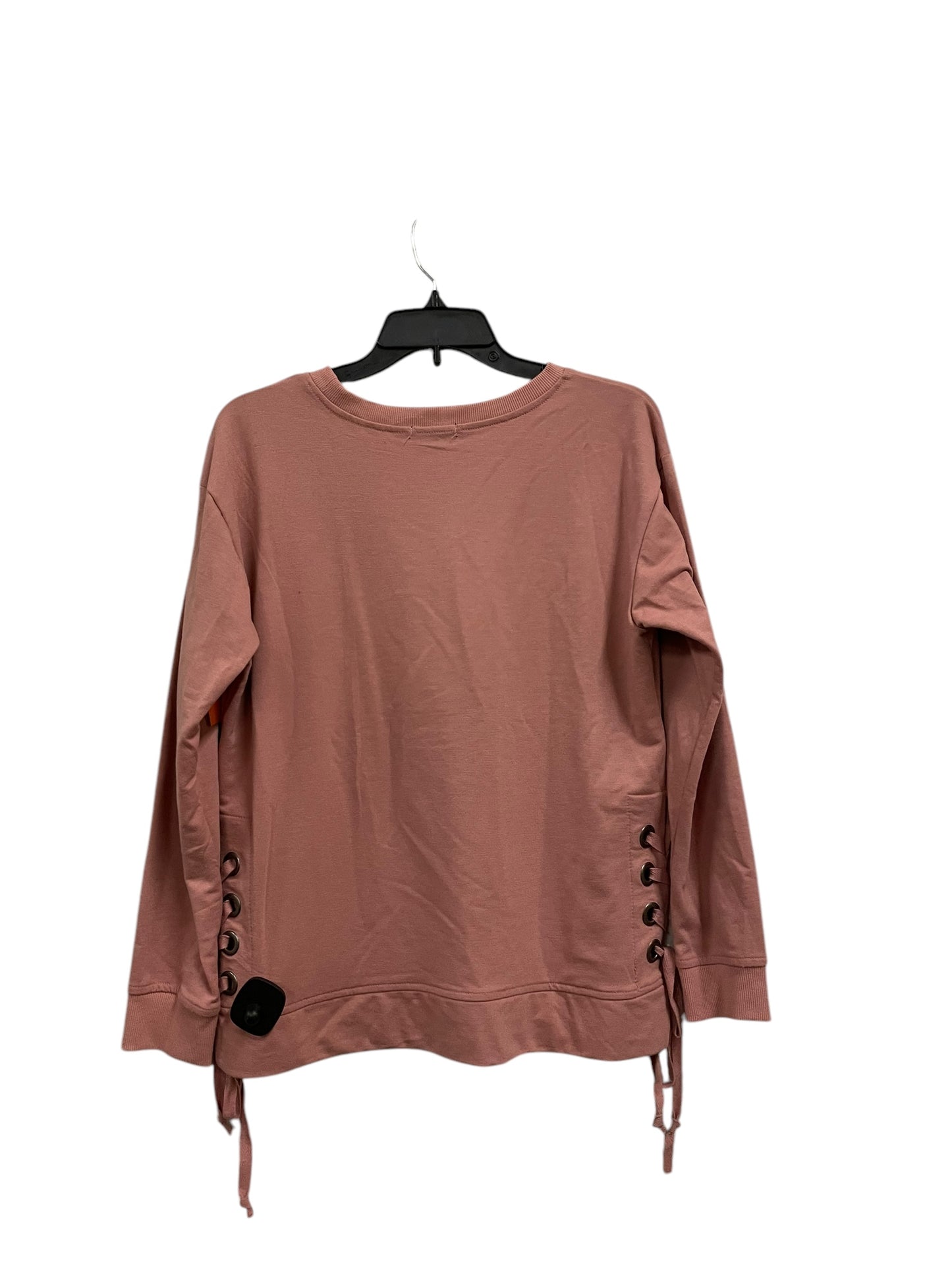 Top Long Sleeve By Ambiance Apparel In Pink, Size: S