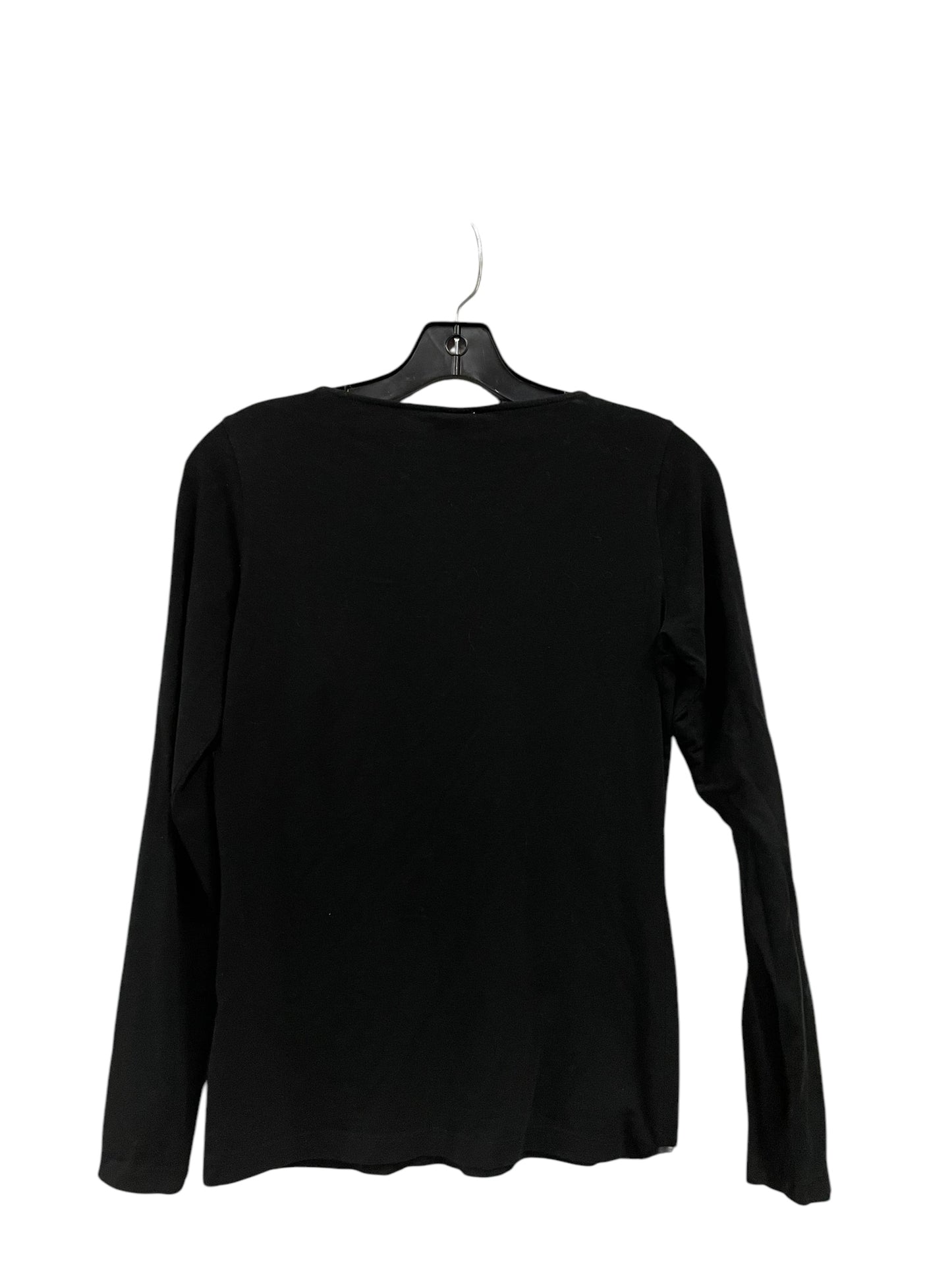 Top Long Sleeve By Clothes Mentor In Black, Size: M