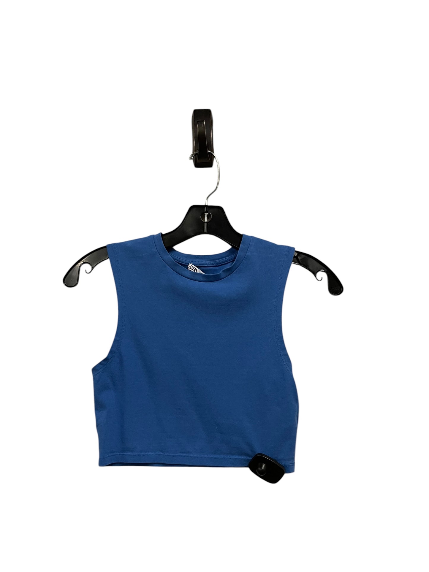 Top Sleeveless By Zara In Blue, Size: Xs