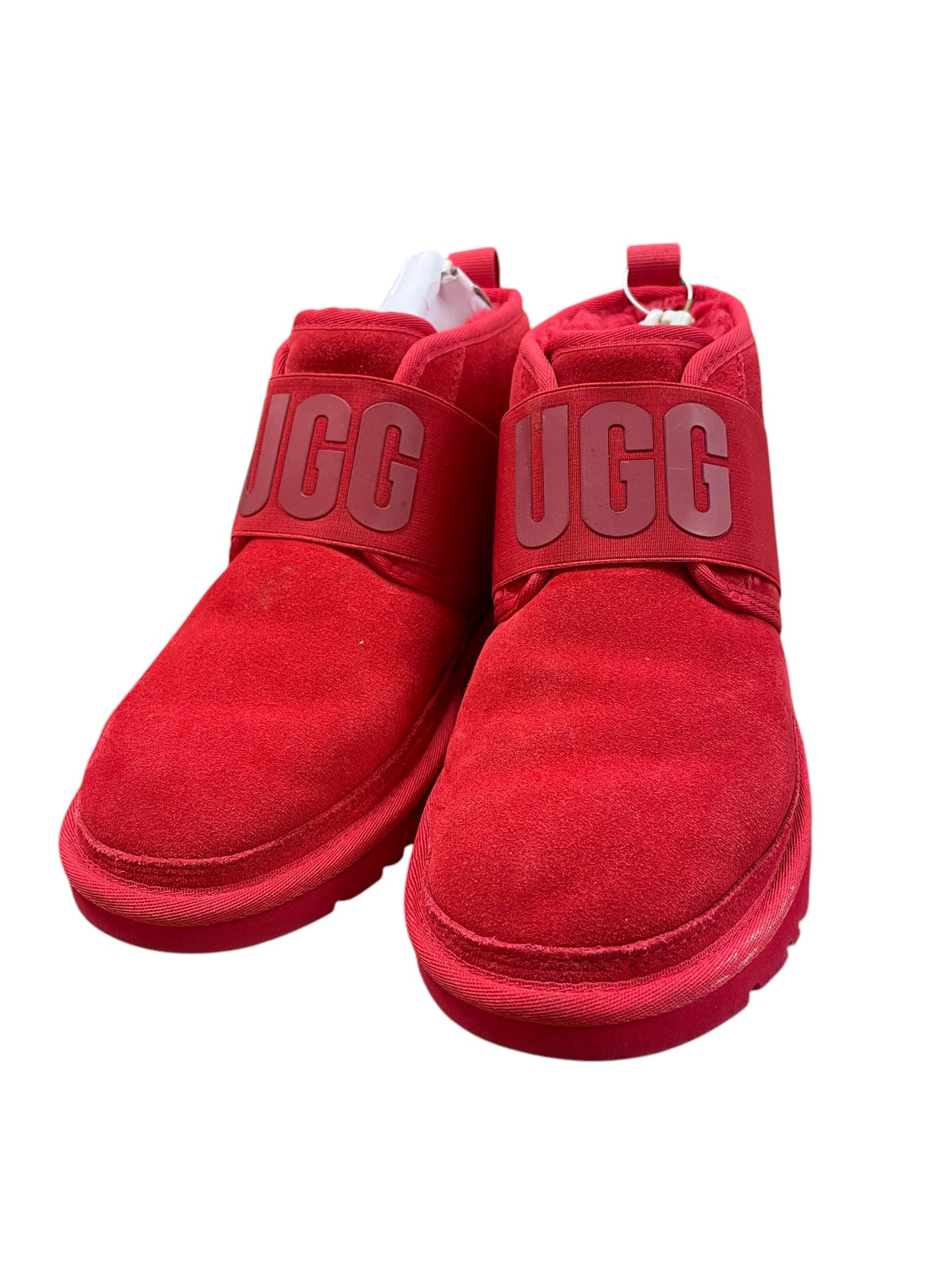 Boots Ankle Flats By Ugg In Red, Size: 8