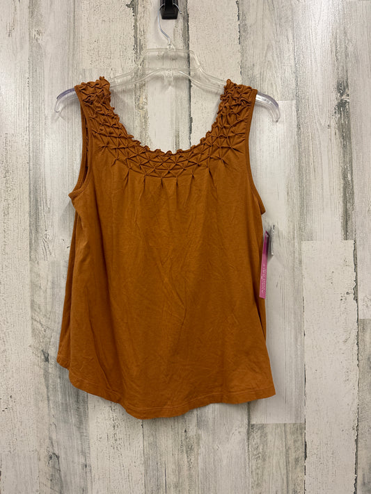 Orange Top Sleeveless Maeve, Size Xs