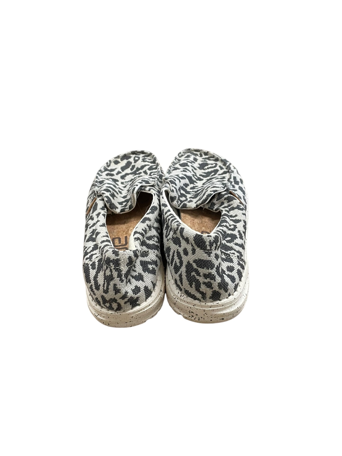 Shoes Flats By Hey Dude In Animal Print, Size: 9