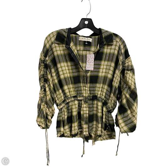 Top Long Sleeve By We The Free In Green, Size: Xs