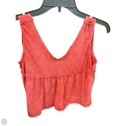 Top Sleeveless By Versona In Red, Size: Xs