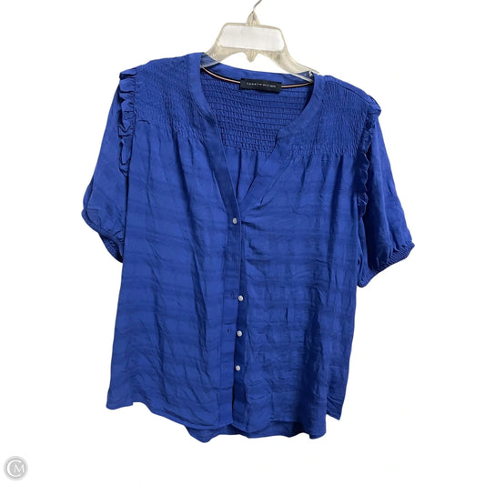 Top Short Sleeve By Tommy Hilfiger In Blue, Size: Xl