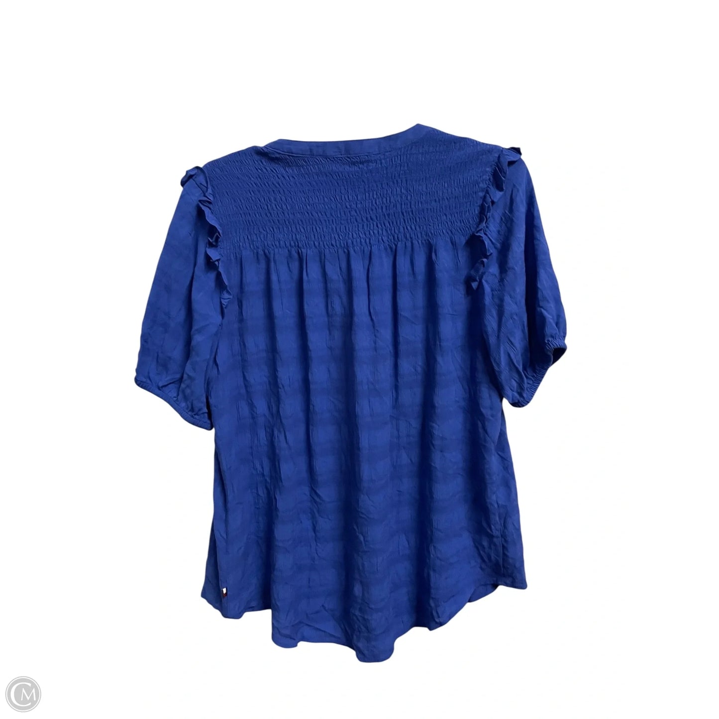 Top Short Sleeve By Tommy Hilfiger In Blue, Size: Xl