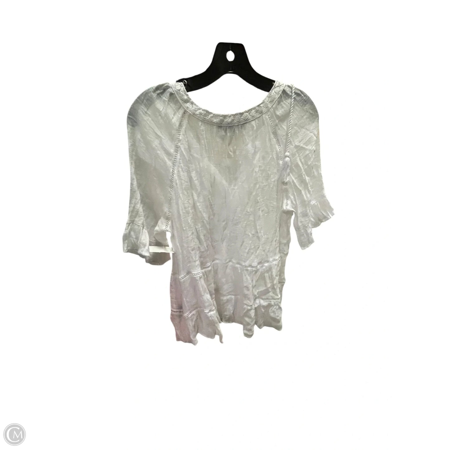 Top Short Sleeve By Zac And Rachel In White, Size: M