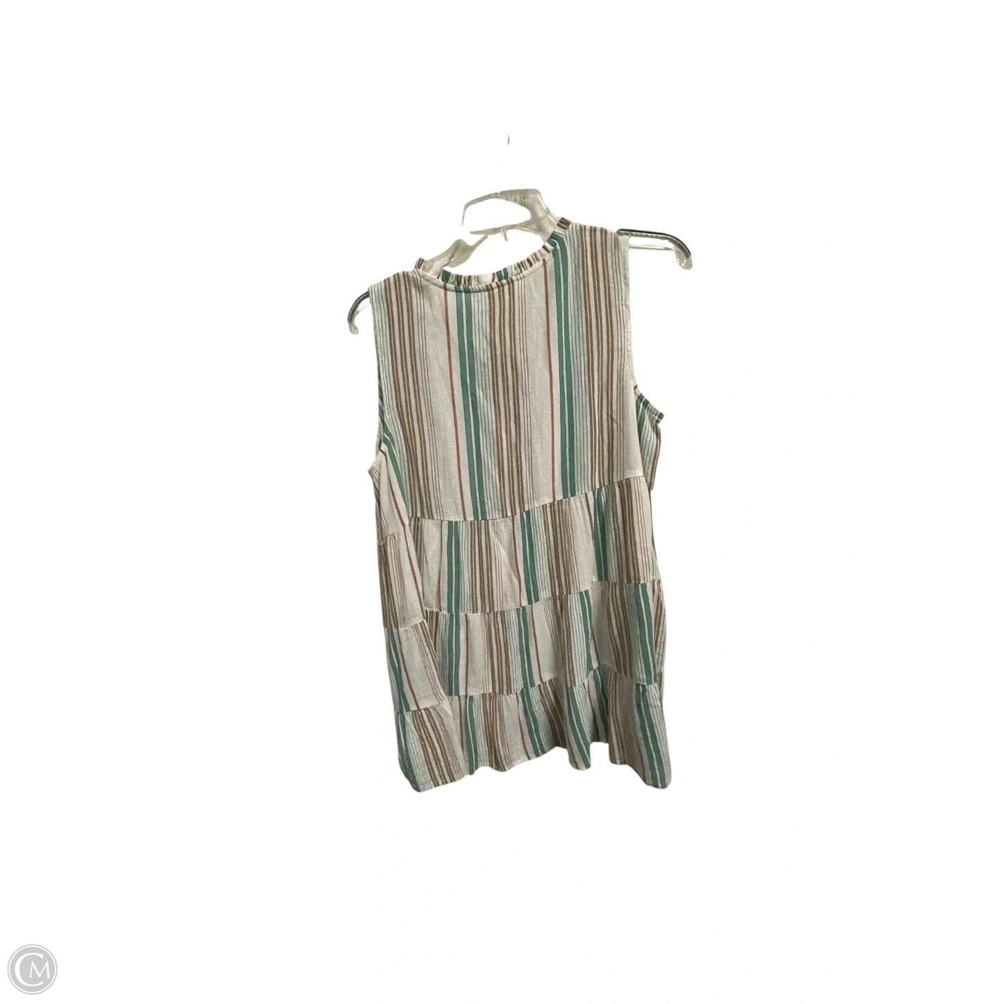 Top Short Sleeve By J. Jill In Striped Pattern, Size: Mp