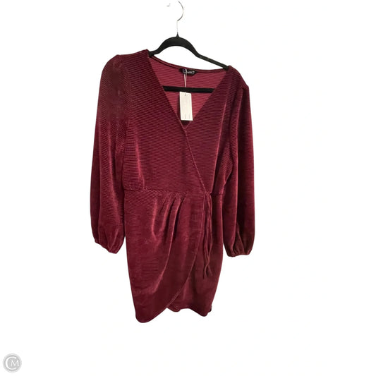 Dress Casual Short By Clothes Mentor In Red, Size: L