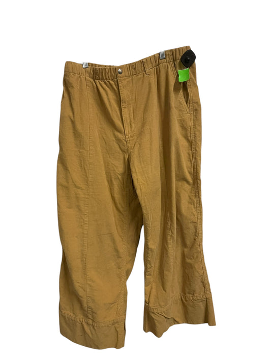 Pants Wide Leg By The North Face In Yellow, Size: Xl