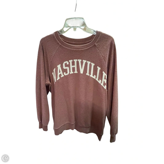 Top Long Sleeve By Clothes Mentor In Pink, Size: M
