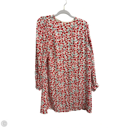 Dress Casual Short By Loft In Red & White, Size: M