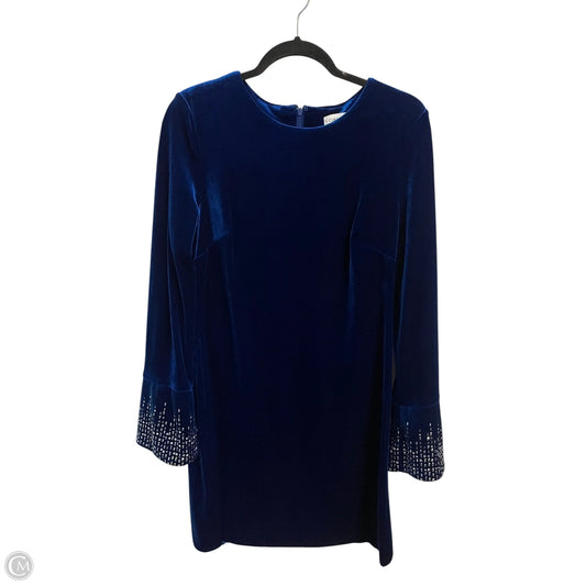 Dress Casual Short By Calvin Klein In Blue, Size: M