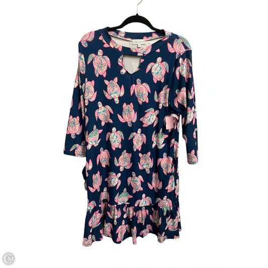 Dress Casual Short By Simply Southern In Blue, Size: M