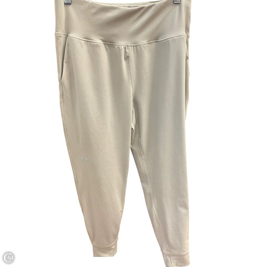 Athletic Leggings By Under Armour In Tan, Size: L