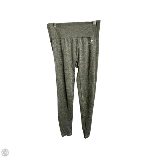 Athletic Leggings By Gym Shark In Green, Size: M