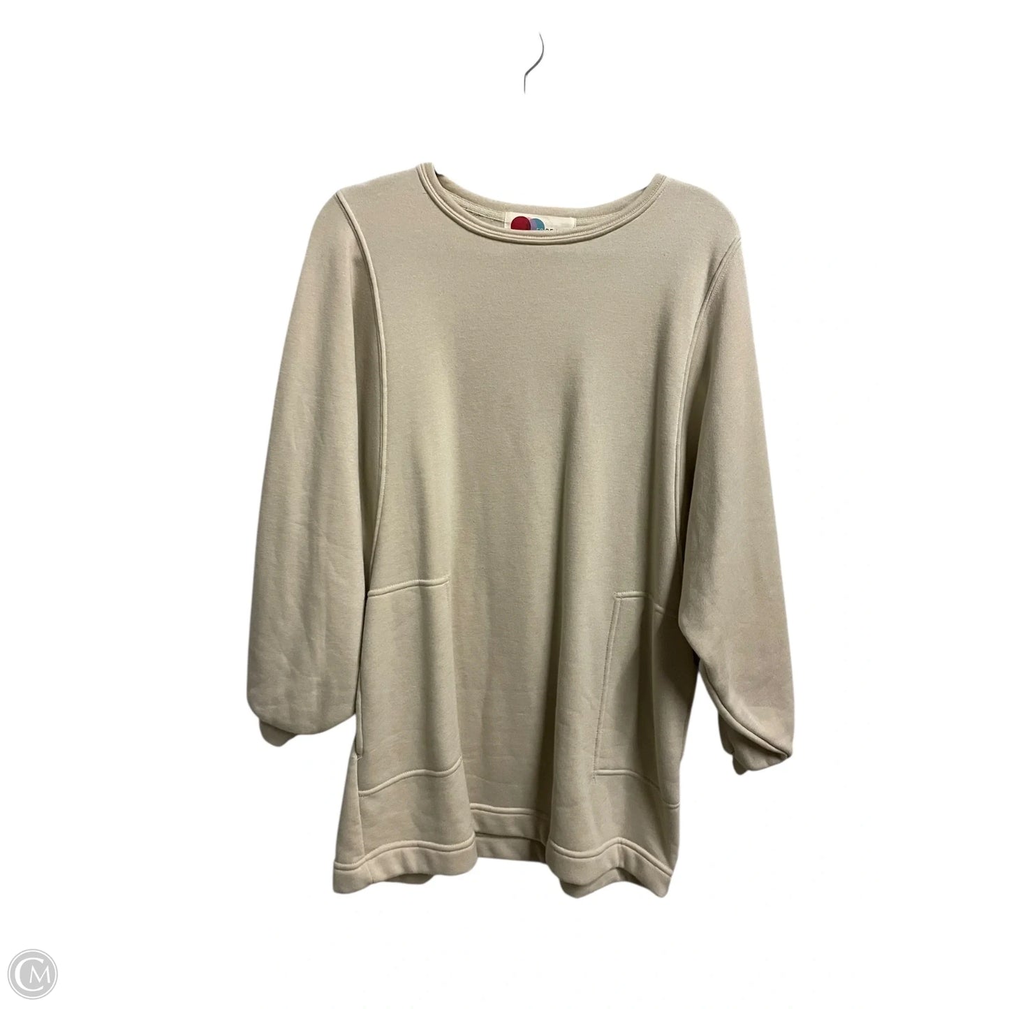 Sweatshirt Crewneck By Free People In Tan, Size: Xs