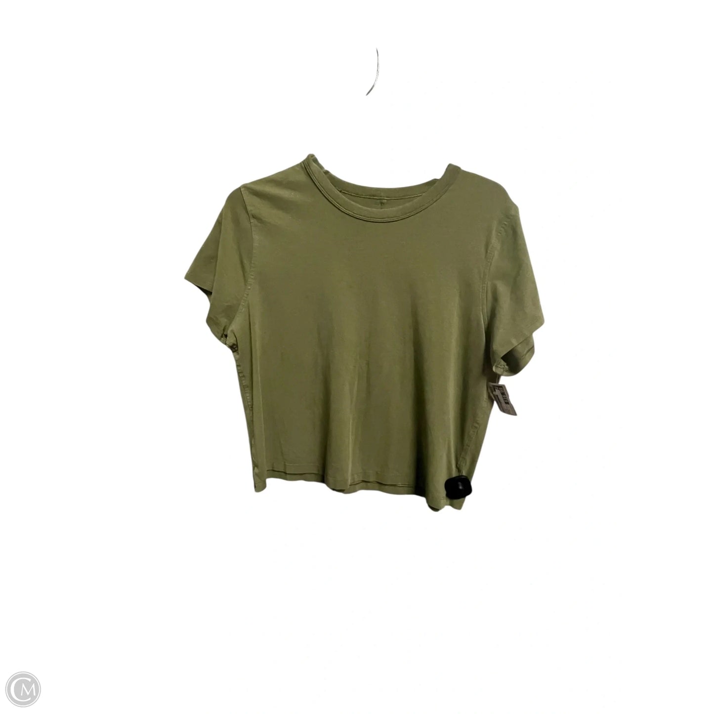 Athletic Top Short Sleeve By Lululemon In Green, Size: M