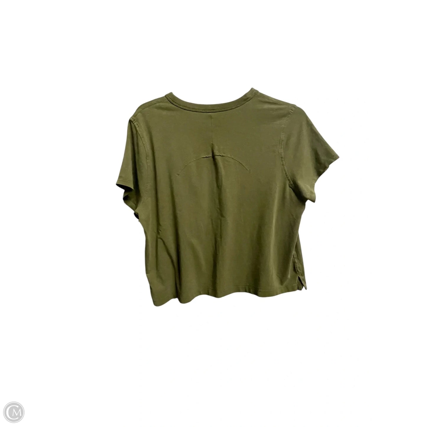 Athletic Top Short Sleeve By Lululemon In Green, Size: M