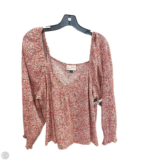 Top Long Sleeve By Universal Thread In Red, Size: Xl