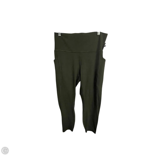 Athletic Leggings By Lululemon In Green, Size: 12