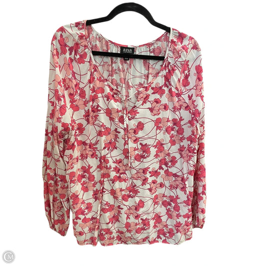 Top Long Sleeve By Ana In Pink, Size: Xl