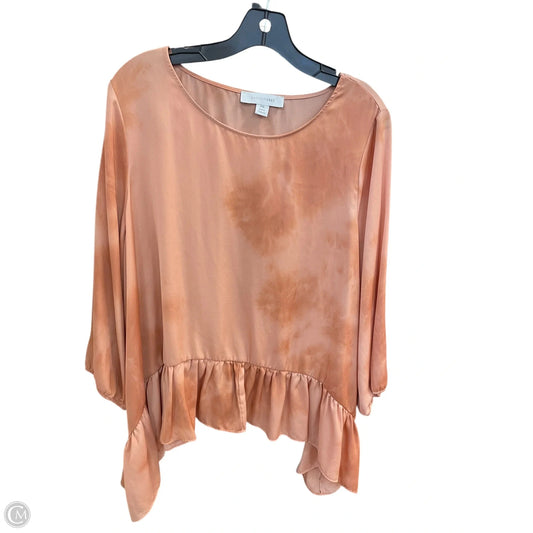 Top Long Sleeve By Clothes Mentor In Orange, Size: Xxl