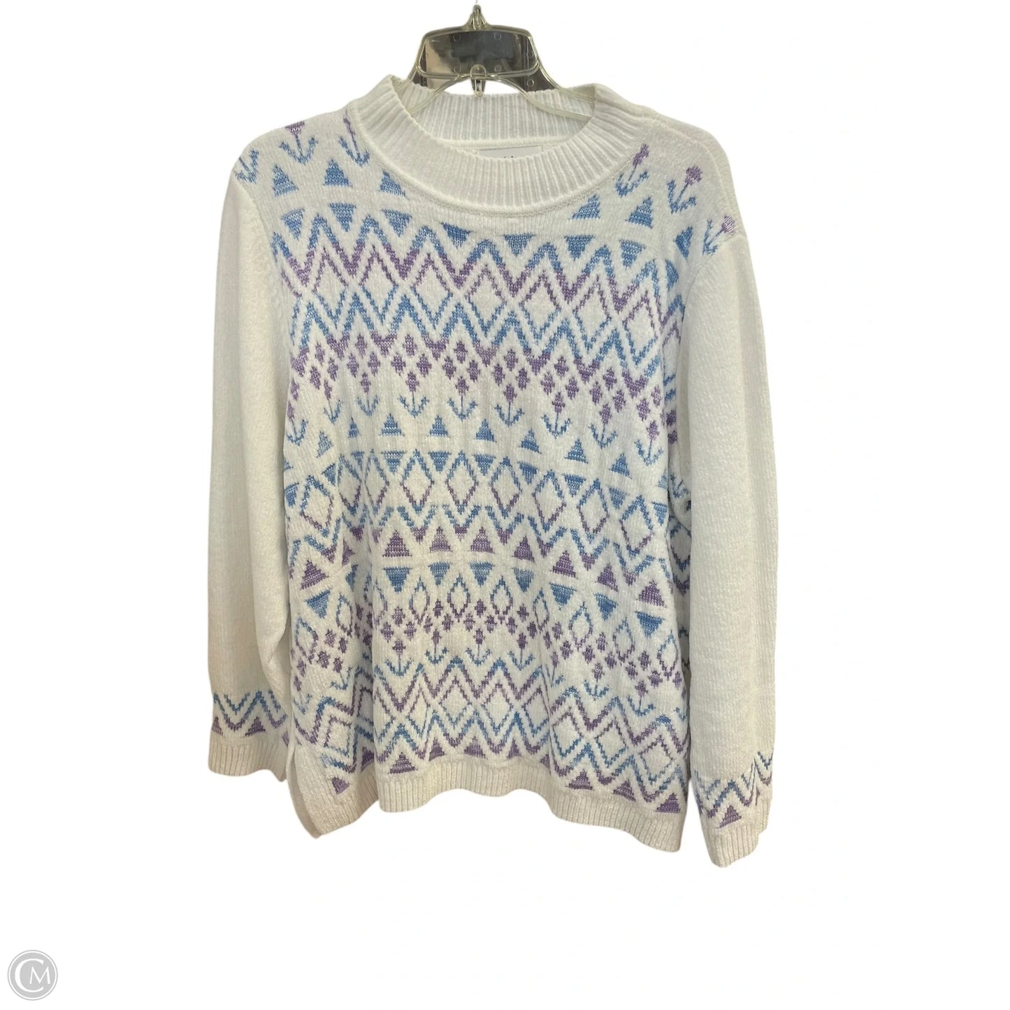 Sweater By Alfred Dunner In Cream, Size: 1x