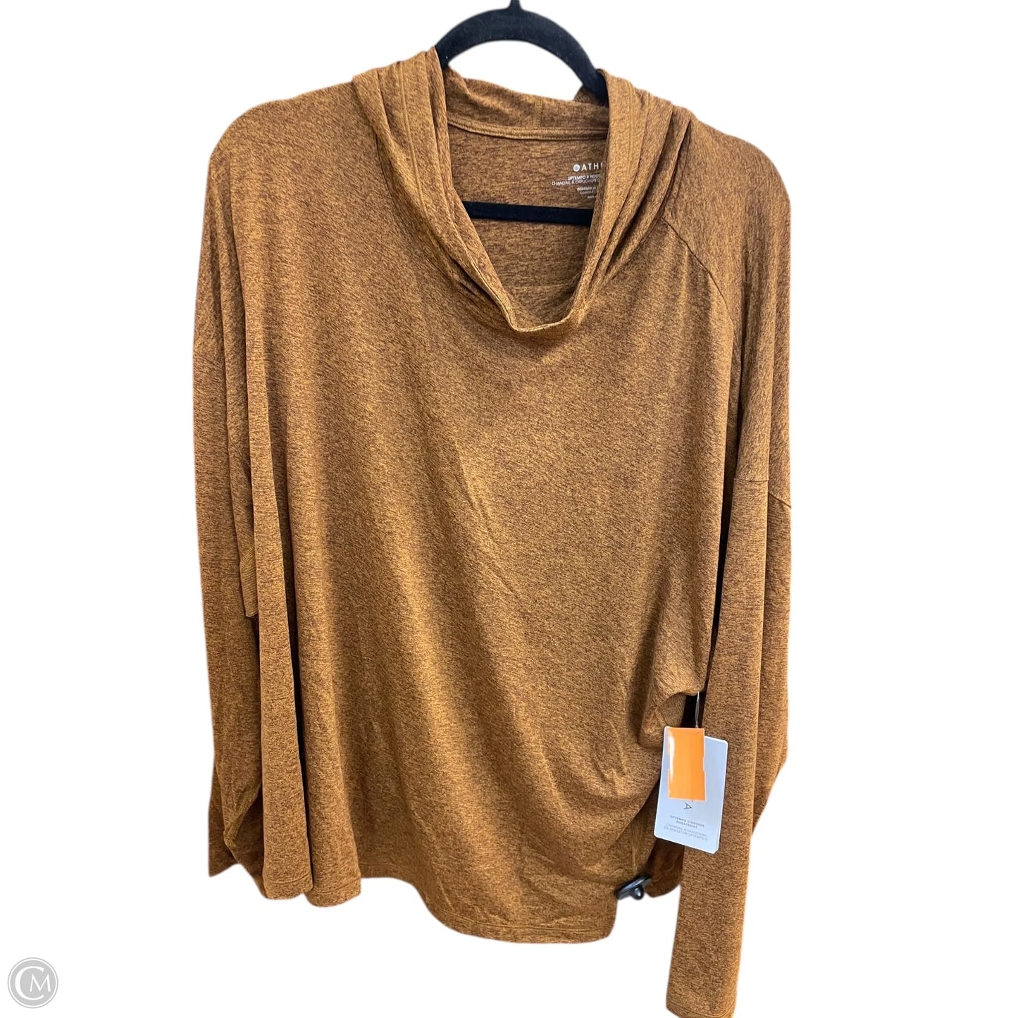 Athletic Sweatshirt Hoodie By Athleta In Brown, Size: 3x