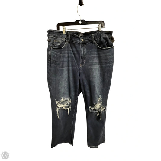 Jeans Straight By Judy Blue In Blue, Size: 22