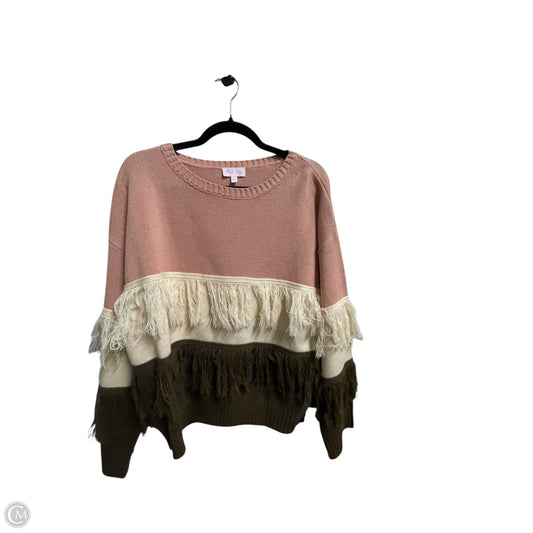 Sweater By Pink Lily In Multi-colored, Size: L