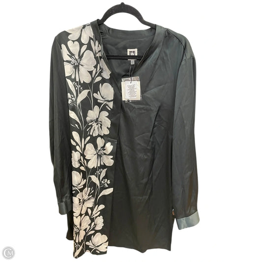 Top Long Sleeve By Anne Klein In Black, Size: 1x