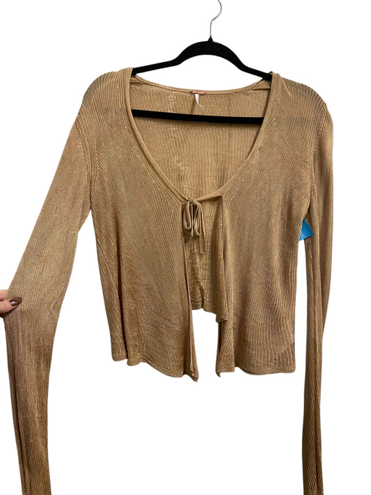 Cardigan By Free People In Gold, Size: S