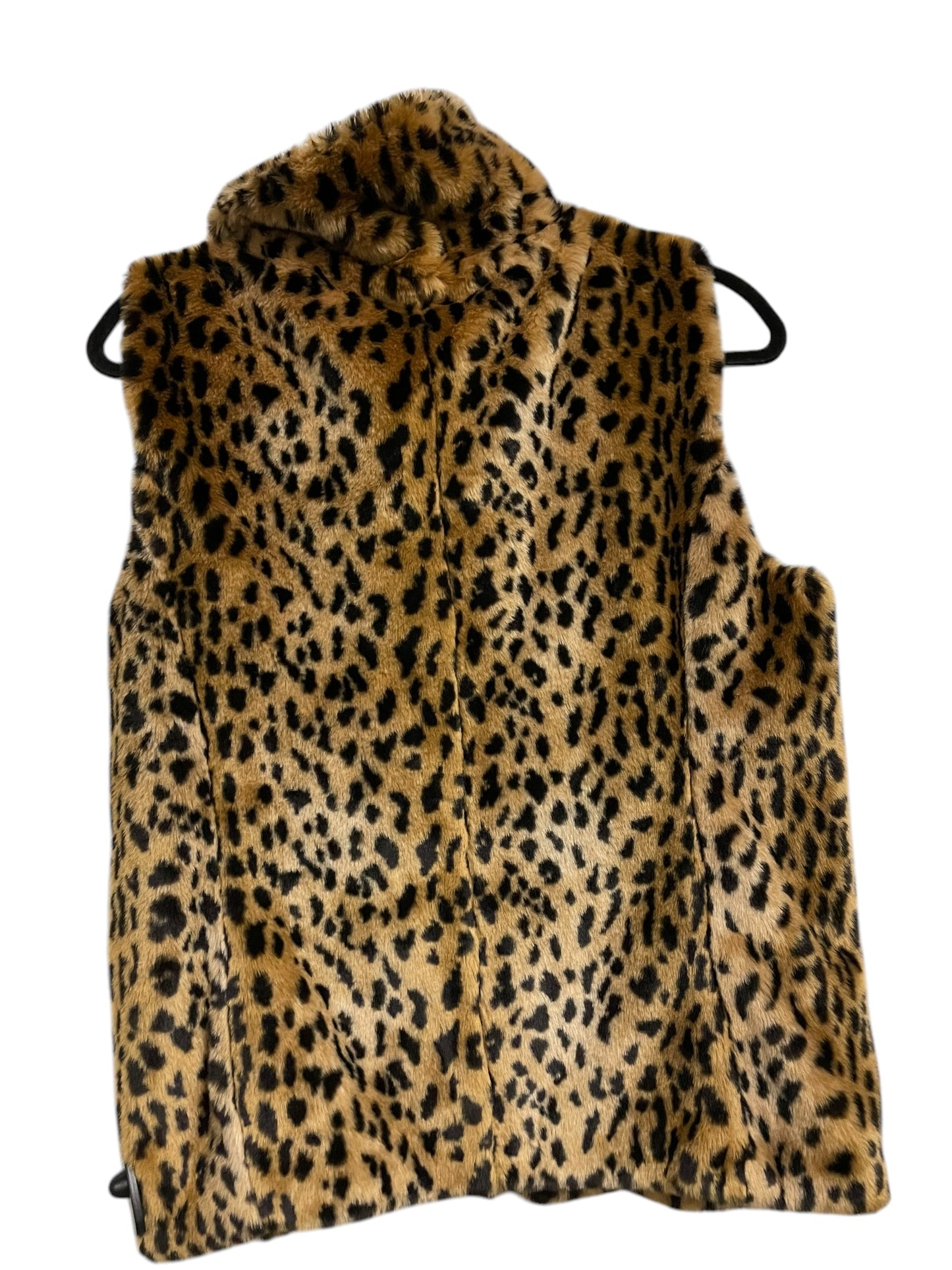 Vest Faux Fur & Sherpa By Calvin Klein In Animal Print, Size: M