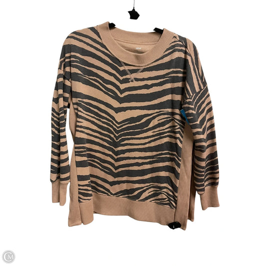 Sweatshirt Crewneck By Aerie In Zebra Print, Size: Xs