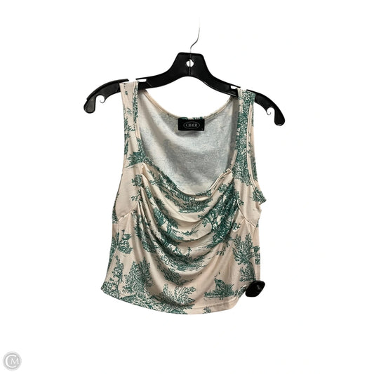 Top Sleeveless By Clothes Mentor In Green, Size: L