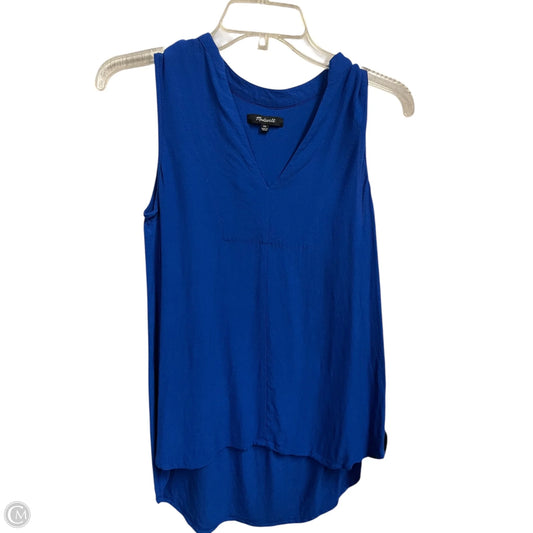 Top Sleeveless By Madewell In Blue, Size: Xs