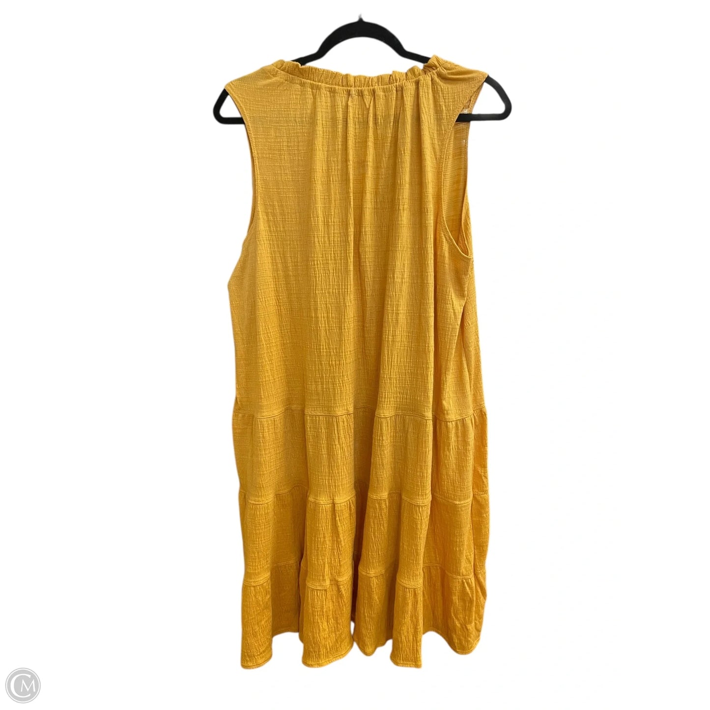 Dress Casual Short By Max Studio In Yellow, Size: Xl