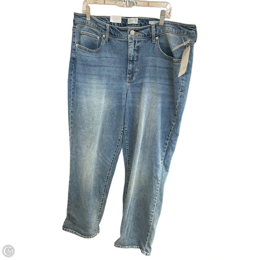 Jeans Straight By Wonderly In Blue, Size: 18