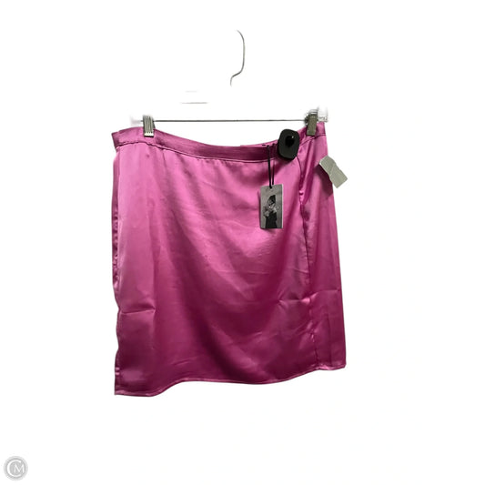 Skirt Mini & Short By Clothes Mentor In Pink, Size: L