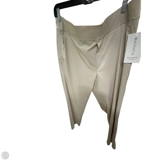 Athletic Pants By Athleta In Beige, Size: Xl