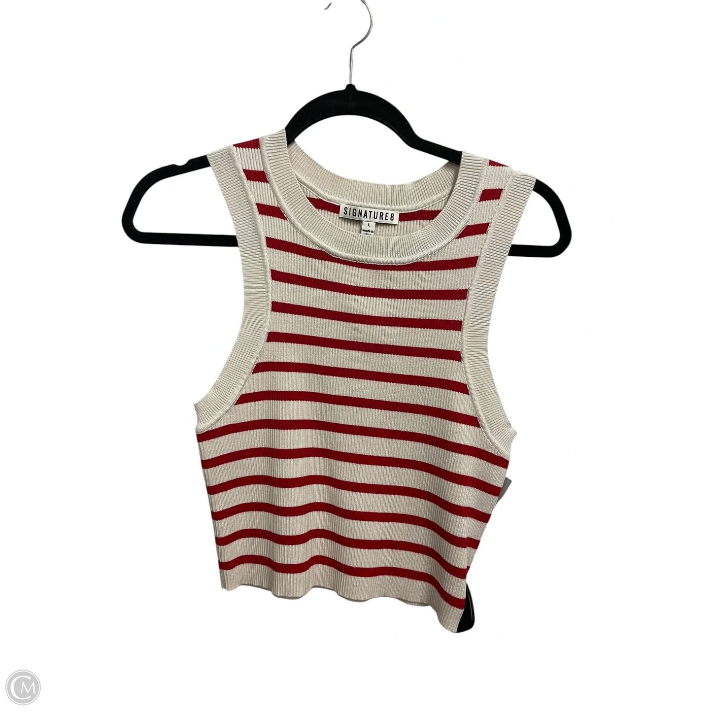 Top Sleeveless By Clothes Mentor In Striped Pattern, Size: L