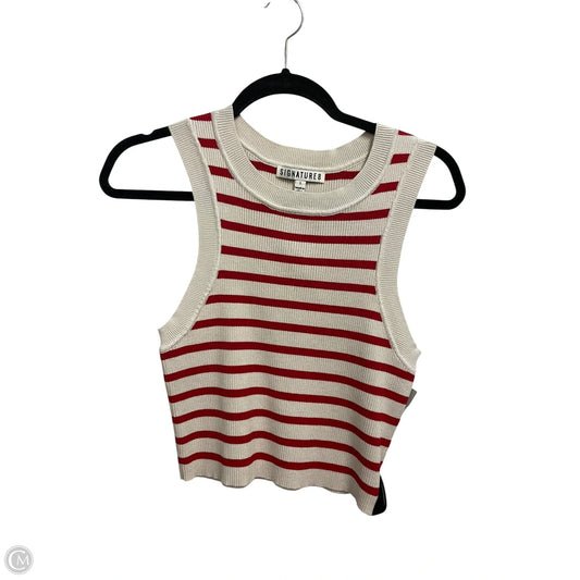 Top Sleeveless By Clothes Mentor In Striped Pattern, Size: L