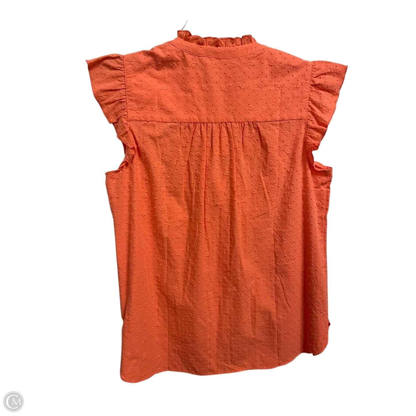 Top Sleeveless By Loft In Orange, Size: S