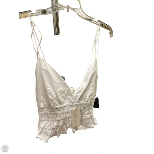 Top Sleeveless By Clothes Mentor In White, Size: Xl