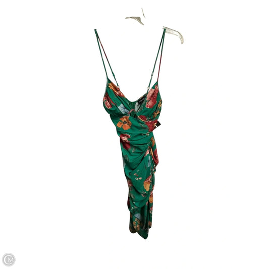 Dress Casual Maxi By Pretty Little Thing In Green, Size: Xs