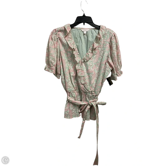 Top Short Sleeve By Lc Lauren Conrad In Green, Size: Xl