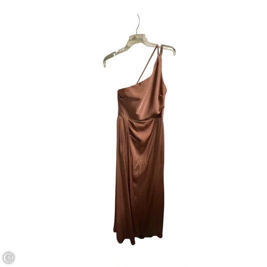 Dress Party Long By Clothes Mentor In Peach, Size: S
