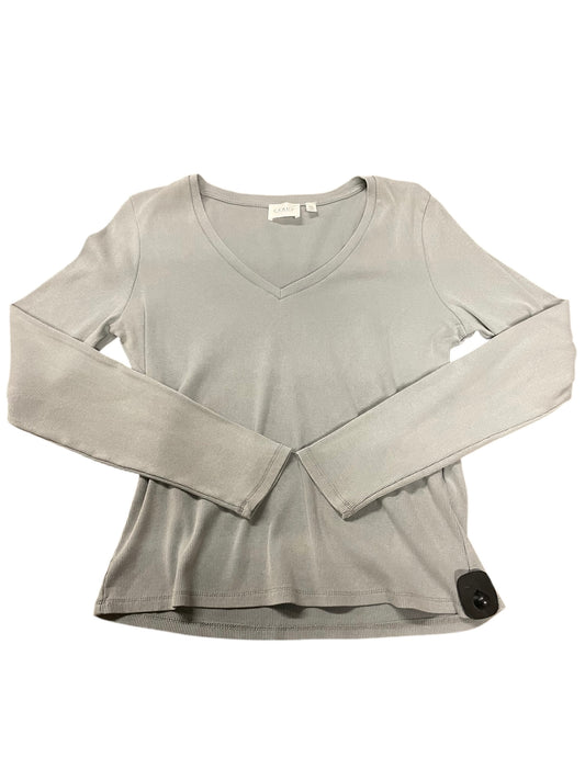 Top Long Sleeve Basic By Cyrus Knits In Grey, Size: Xl